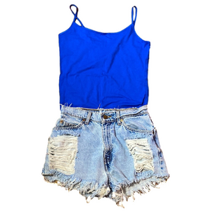 🌷 Levi Strauss 🌷 Vintage Slim Fit Ripped Shorts